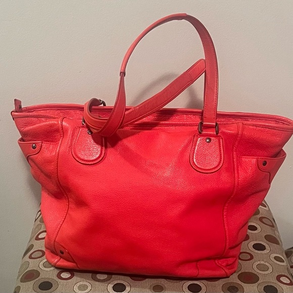 COACH Orange F34039 MICKIE Satchel/Tote W/ Matching Large Zip Around Wallet - Picture 12 of 15